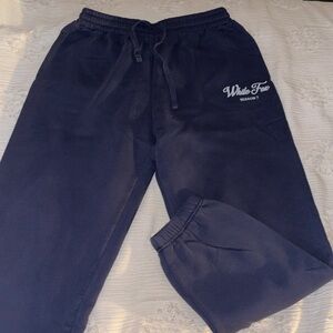 white fox sweatpants